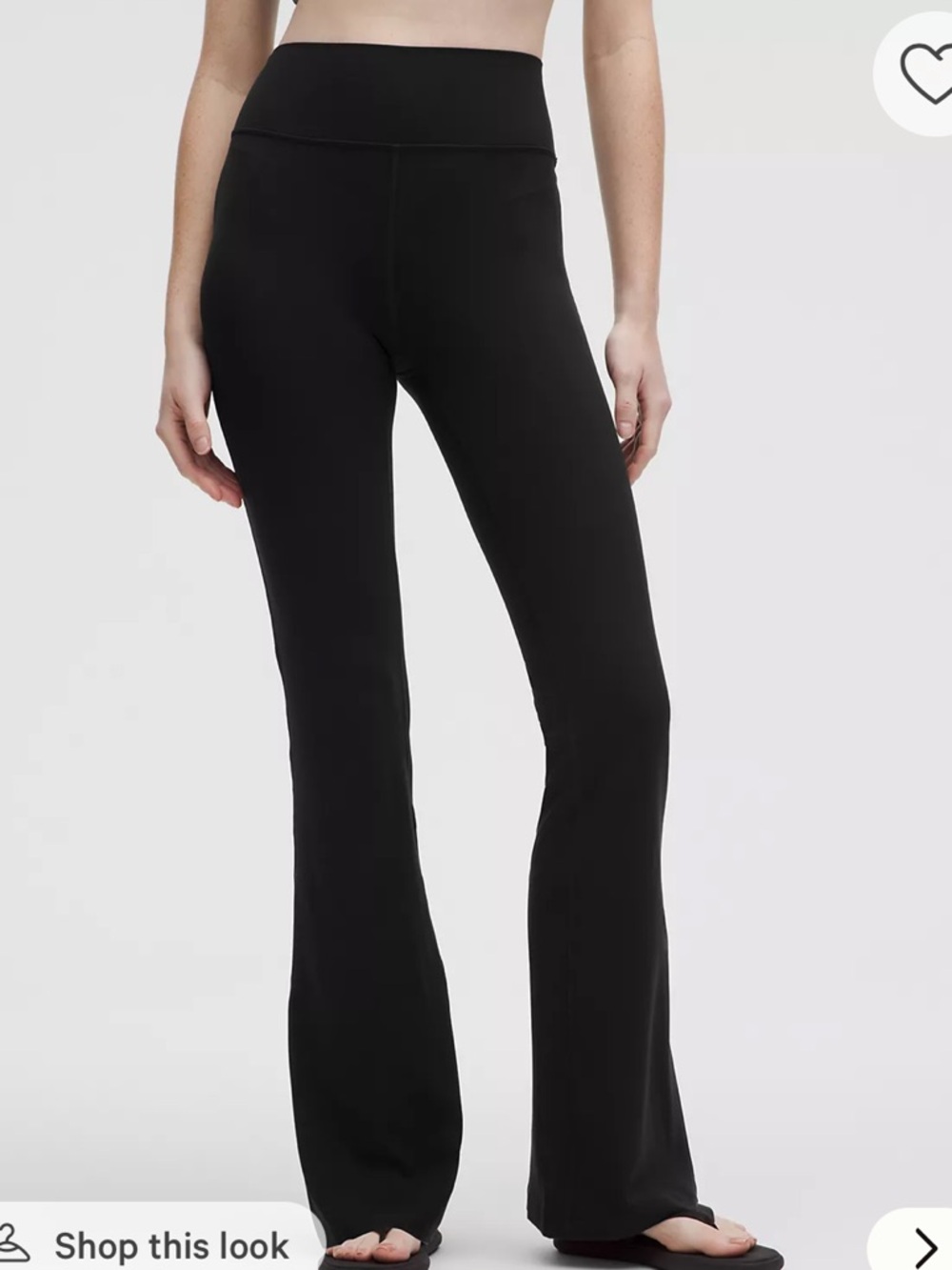 High-Waist Black Flare Yoga Pants